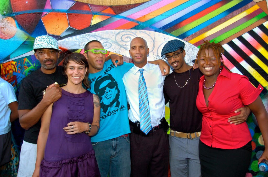 Pose 2-Dedication of Edgewood Mural